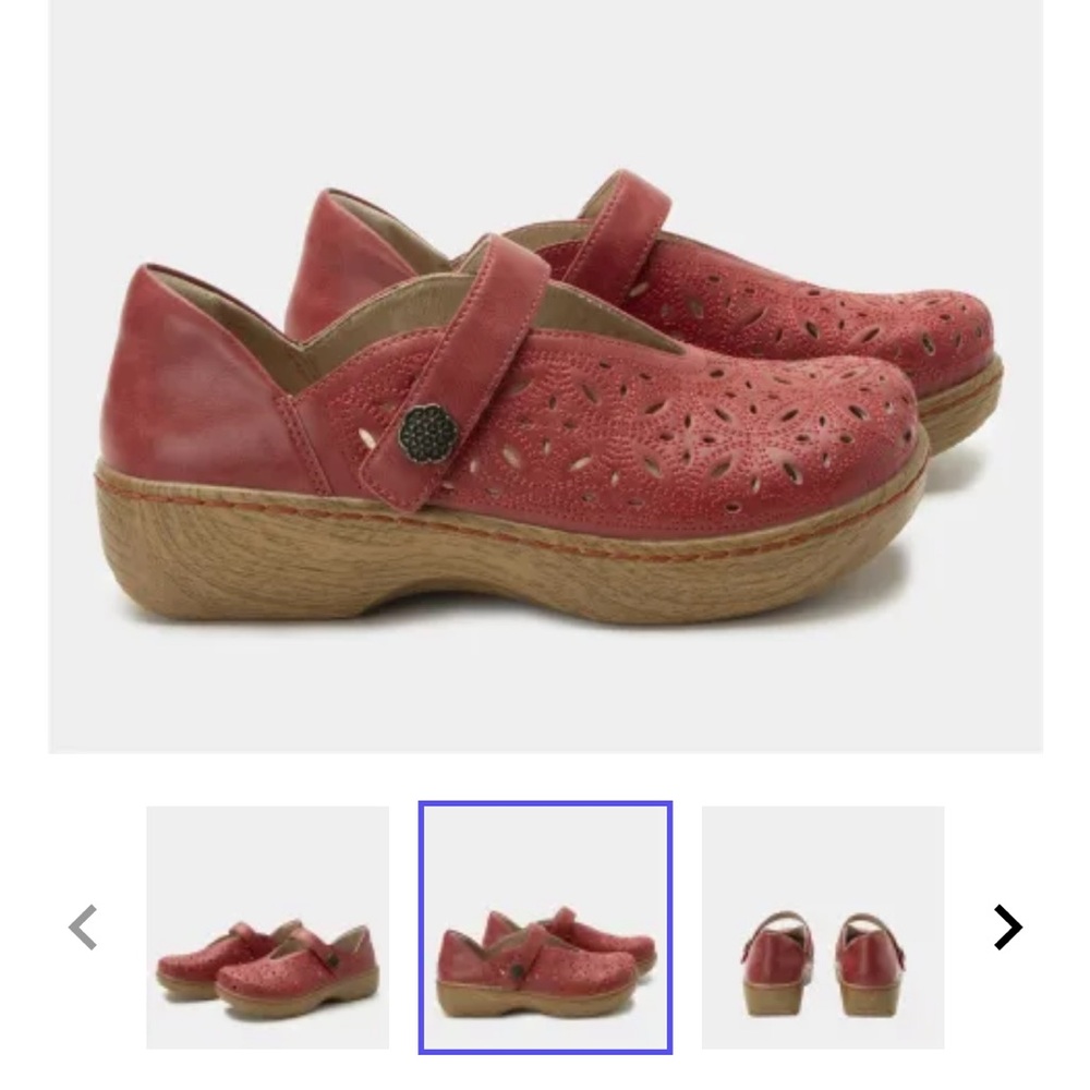 Alegria Mary Jane Size 38 Ophelia Red - Picture 6 of 6